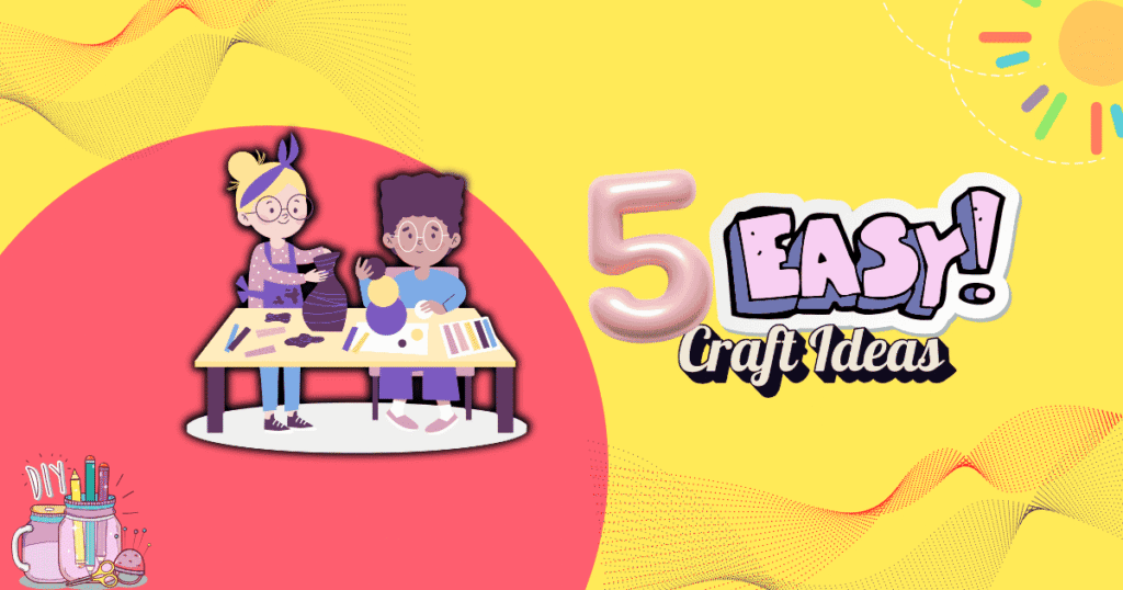 “Easy crafts to do at home using simple materials for quick and fun creative projects.”