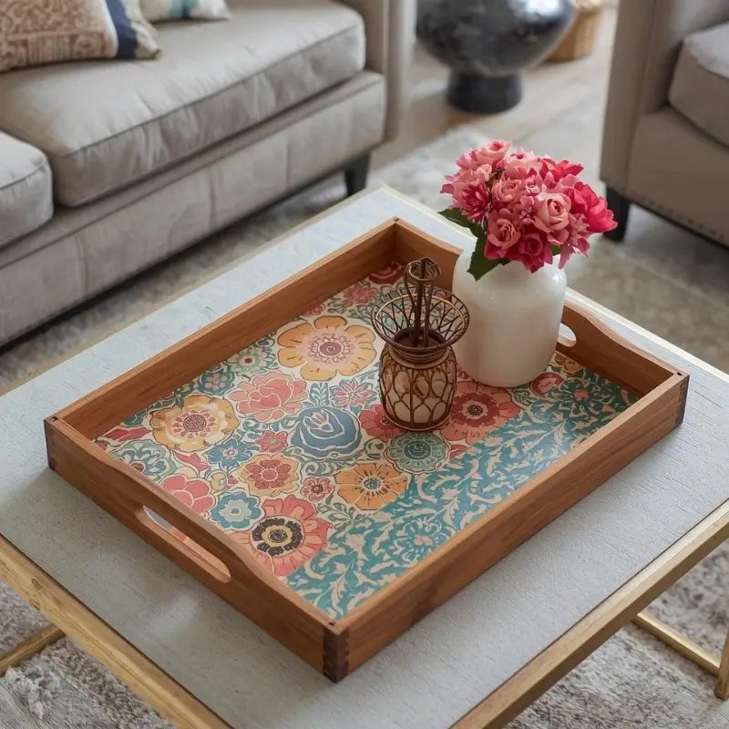 decorative tray DIY home decor craft idea