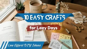 easy crafts for lazy days aesthetic setup with simple DIY ideas at home