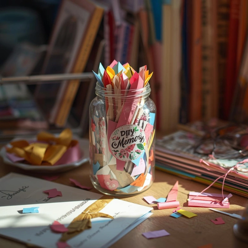 DIY memory jar craft idea easy crafts to do at home