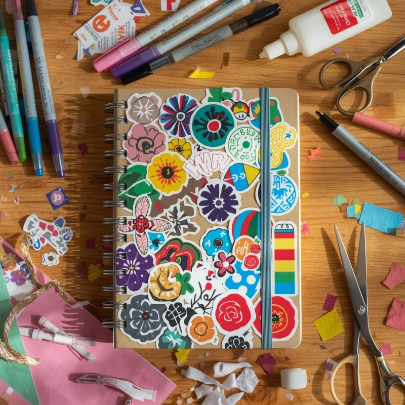 decorated notebook cover craft easy crafts to do at home