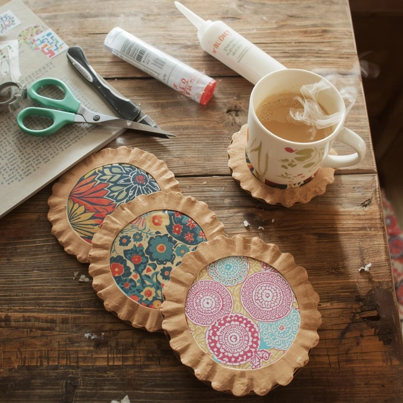 DIY handmade coaster craft easy crafts to do at home