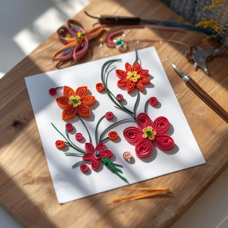 paper quilling art craft design easy crafts to do at home