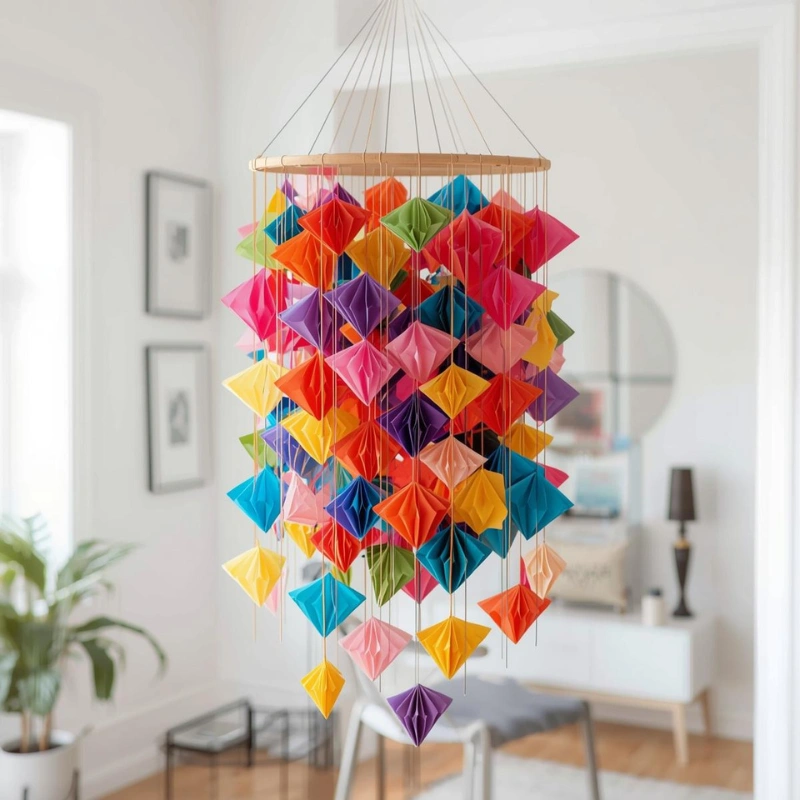 paper wall hanging craft decoration easy crafts to do at home