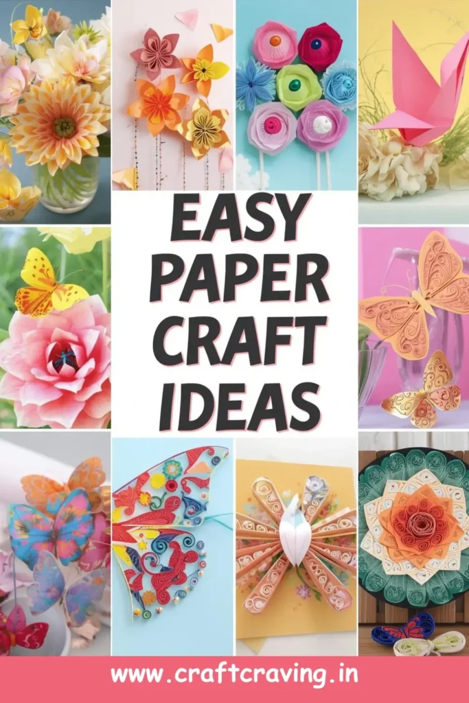 easy paper crafts for beginners diy ideas pinterest