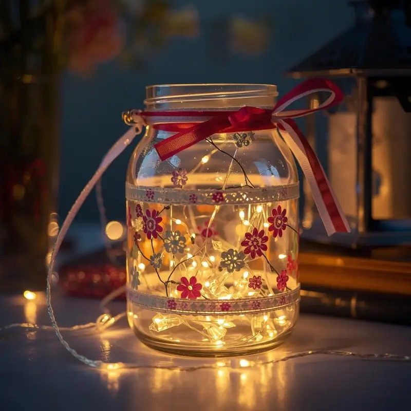jar fairy lights easy crafts for lazy days cozy decor