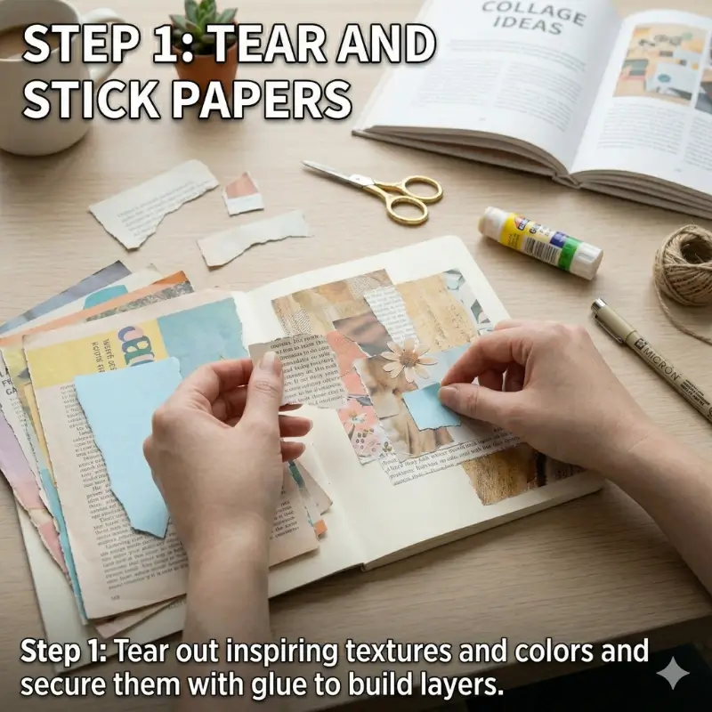 magazine collage easy crafts for lazy days at home