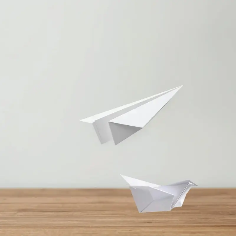 origami airplane easy paper craft for beginners