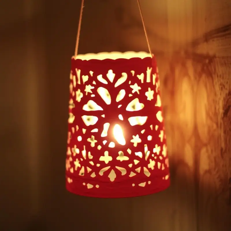 DIY paper cup lantern craft for kids