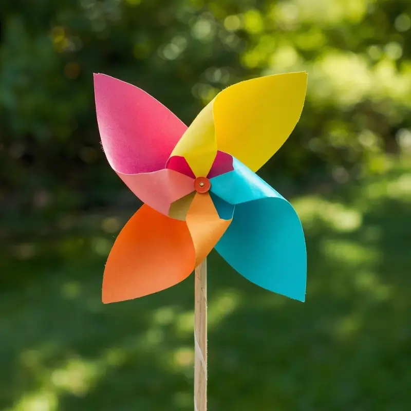 simple paper windmill craft for kids