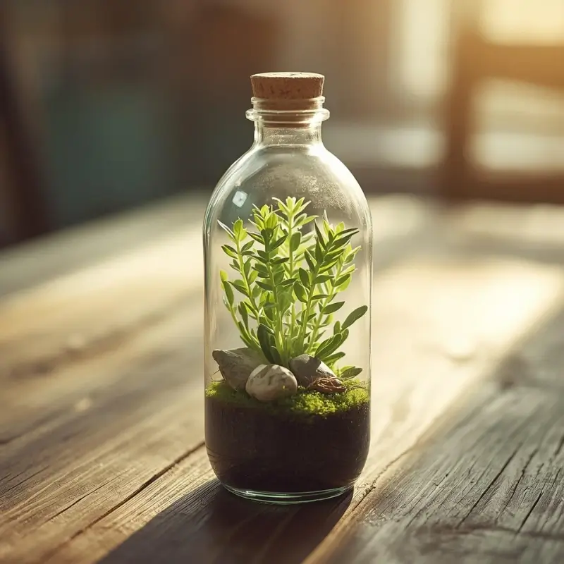 plastic bottle terrarium mini garden craft