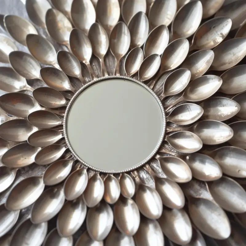 plastic spoon mirror best out of waste craft