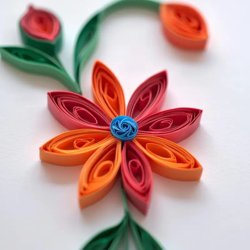 quilling easy flowers paper craft for beginners
