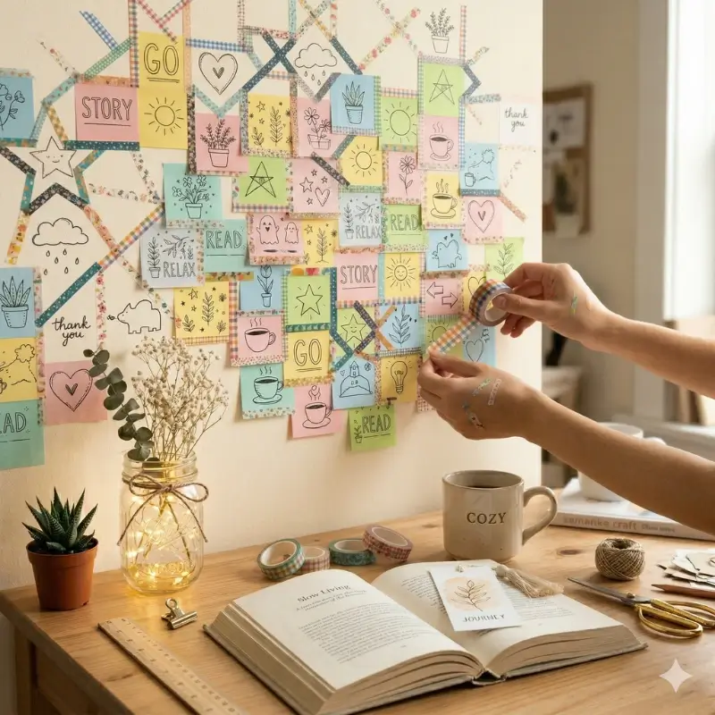 tape wall decor easy crafts for lazy days