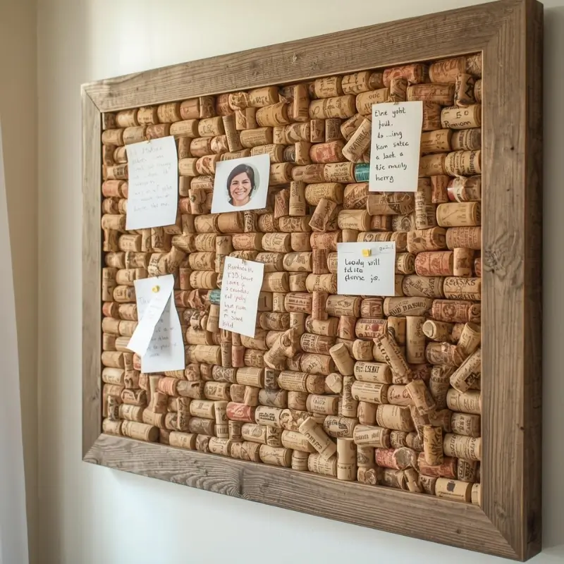 wine cork board recycled craft idea